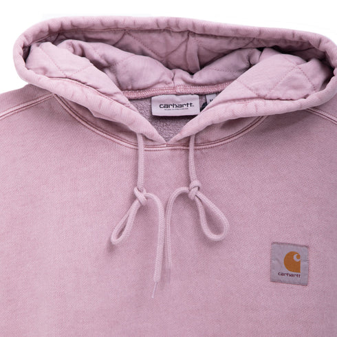 Carhartt WIP Hooded Vista Sweat Glassy Pink Garment Dyed I029523.OWG.GD.05 Degli Uberti